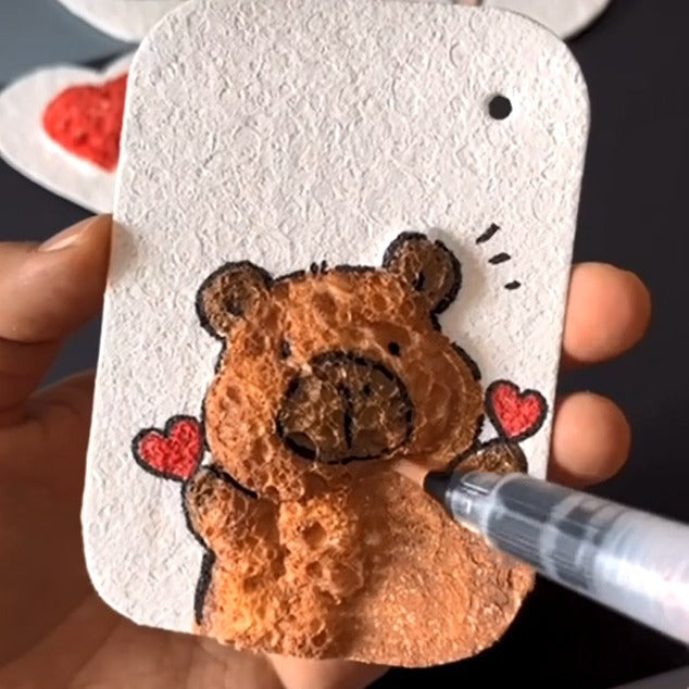 🎨✨ Feuilles de papier à peinture gonflante, création DIY amusante, dessins à effet relief pour enfants et loisirs ✨