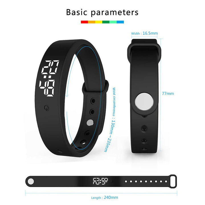 ⌚ 50 % DE RÉDUCTION ! 🏋️ Bracelet connecté SmartSense – Suivi de l'activité physique, fréquence cardiaque et podomètre – Idéal pour rester actif et en bonne santé au quotidien 💪