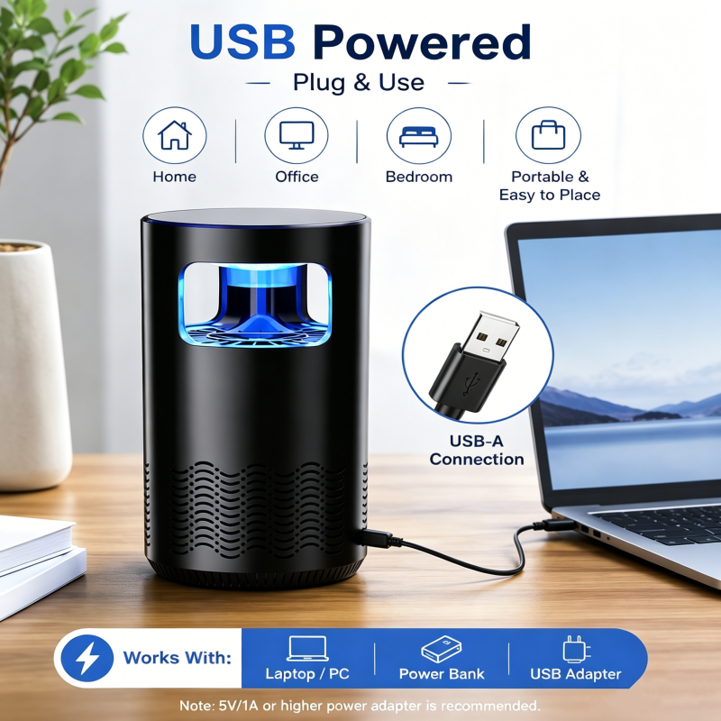 Lampe anti-moustiques alimentée par USB