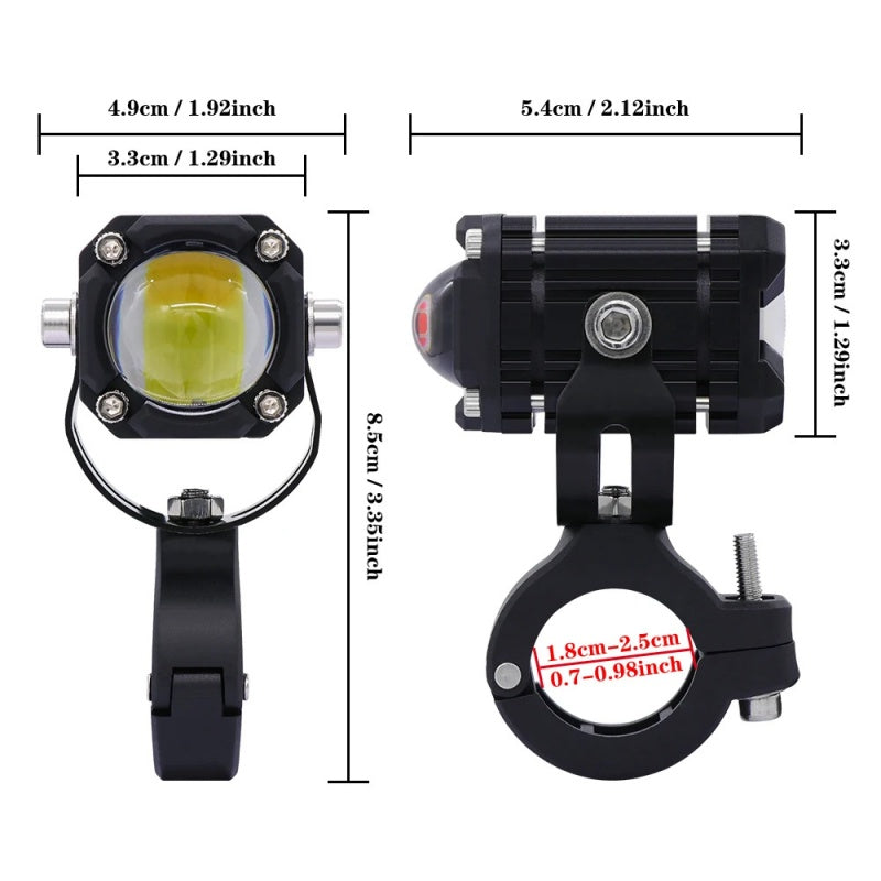 Phares LED Universels pour Moto