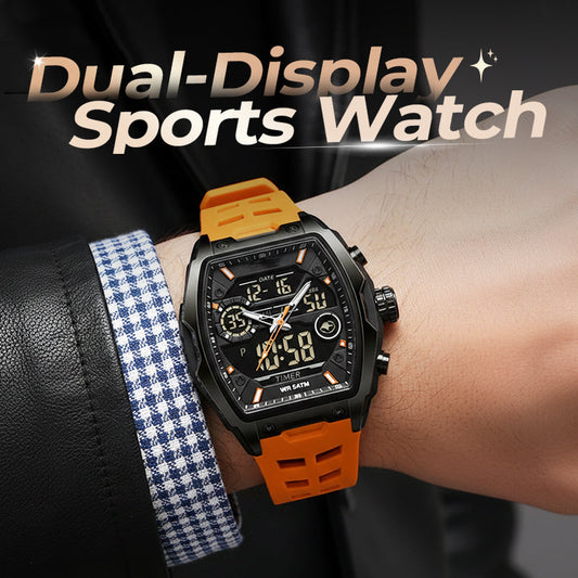 📢📢50% DE RÉDUCTION !! ⏰ 🏃Montre Sport Double Affichage – Analogique & Digital, Rétroéclairage LED & 5 ATM