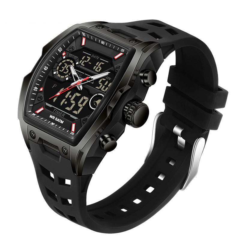 📢📢50% DE RÉDUCTION !! ⏰ 🏃Montre Sport Double Affichage – Analogique & Digital, Rétroéclairage LED & 5 ATM