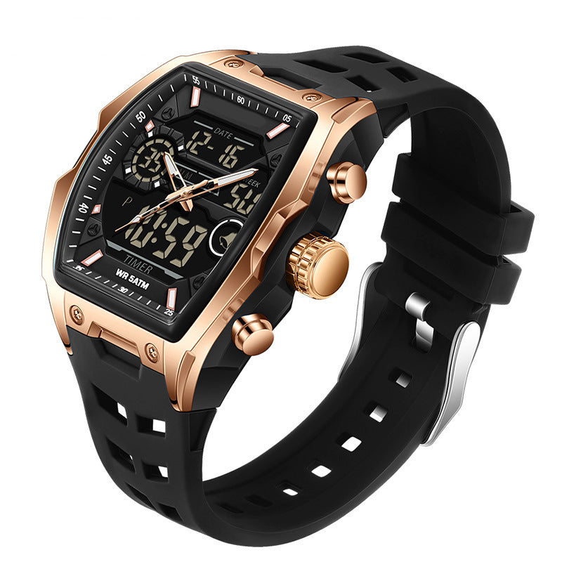 📢📢50% DE RÉDUCTION !! ⏰ 🏃Montre Sport Double Affichage – Analogique & Digital, Rétroéclairage LED & 5 ATM