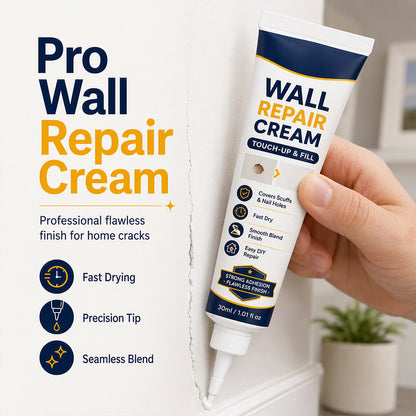 🏠🧴 Crème réparatrice pour murs DIY, bouche fissures et trous, finition invisible sans trace