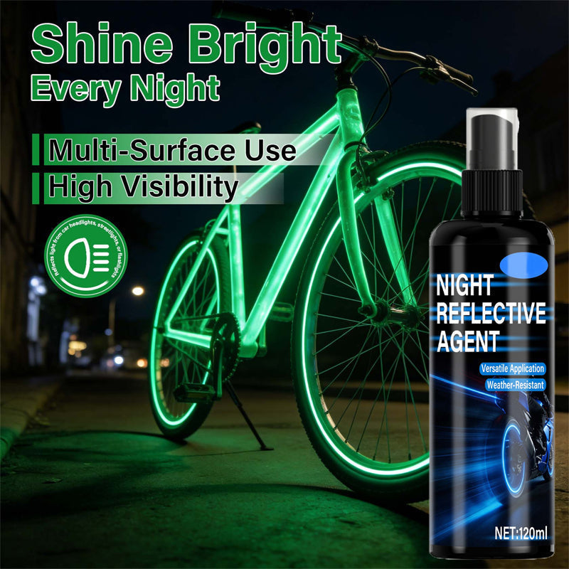 🚴‍♂️💫 Spray luminescent multi‑surfaces, améliore la visibilité de nuit par tous les temps