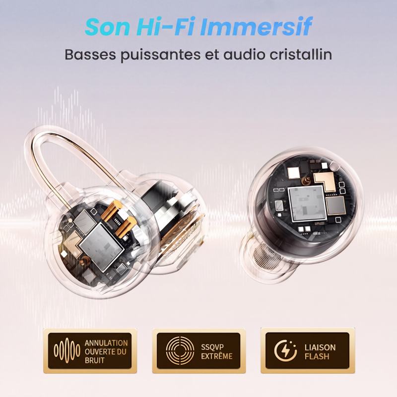 🔥 50% DE RÉDUCTION ! ✨Écouteurs TWS 2-en-1 avec kits oreille ouverte et intra-auriculaires