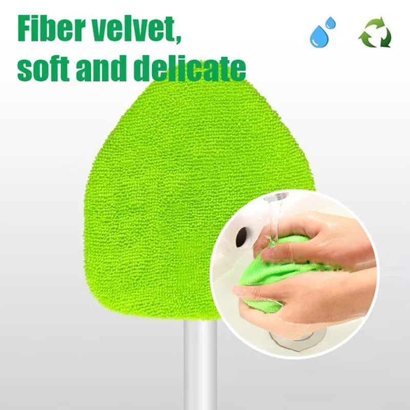 🚗🧽 Kit de nettoyage pare-brise avec manche télescopique – Tête triangulaire rotative 180°, lavable et réutilisable, poignée antidérapante, atteignez chaque recoin pour une vision parfaite, sans traces ni effort 🛣️✨