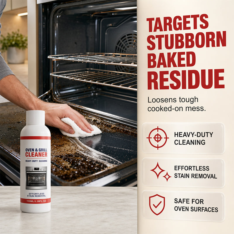 Nettoyant puissant pour four et gril - Dégraissant à action rapide pour les taches de cuisine