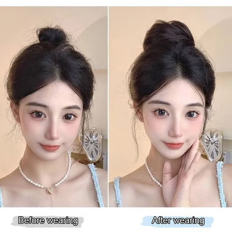 💆‍♀️ 50% DE RÉDUCTION !✨ Chouchou à chignon désordonné (lot de 3 pièces) – Extension de coiffure synthétique rapide disponible en 7 nuances