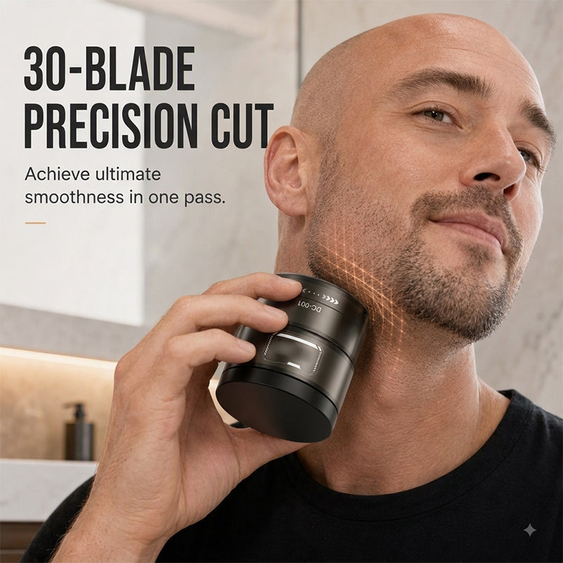 50% de Réduction – Tondeuse 2-en-1 Crâne et Barbe, 30 Lames
