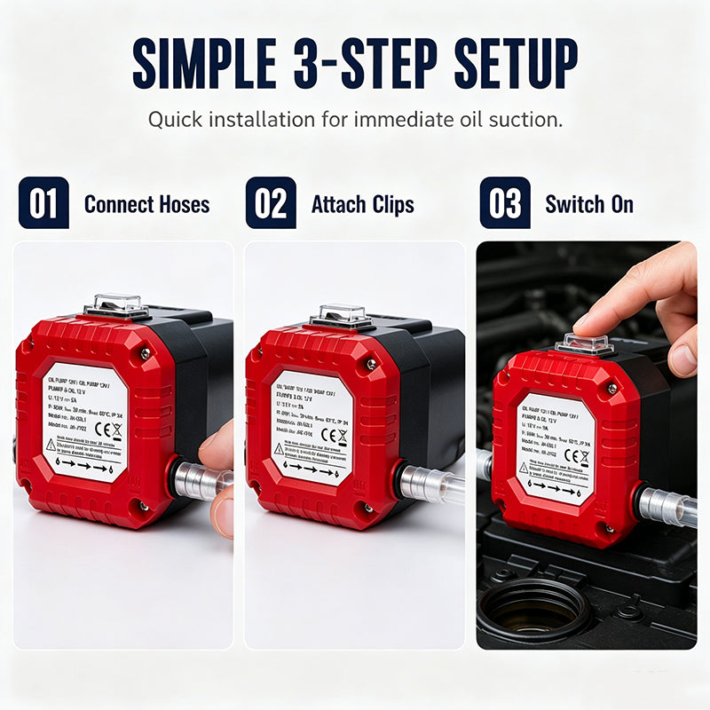 🛢️ 50 % DE RÉDUCTION MAINTENANT ! Pompe de transfert pour huile et carburant en matériau résistant – Aspiration et transfert 2 en 1, vide et remplit rapidement sans éclaboussures, pour voiture, atelier et jardin