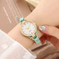 💎 -50% ! ⌚ Montre Élégante à Bracelet Fin – Similicuir + Alliage – Cadran 37 mm – Mouvement Quartz – 6 Coloris – Marron/Bleu/Rouge/Noir/Blanc/Vert Menthe 🕶️