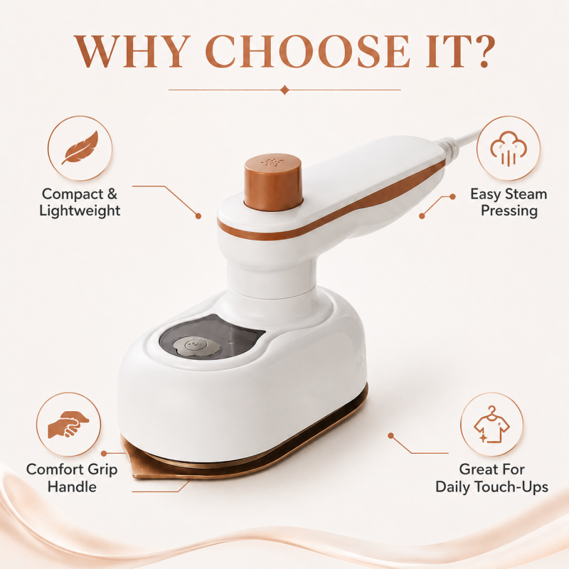 🔥‑50% OFFRE LIMITÉE🧳 Défroisseur vapeur portable pliable, sèche & vapeur 2‑en‑1, prêt en 3 min pour vos voyages ✨