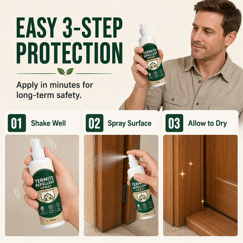✨PROMO FLASH‑50%🐜 Répulsif termites en spray pour bois et multi‑surfaces, protection préventive longue durée, sans effort 🪵💫