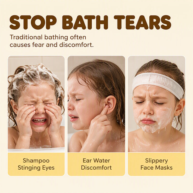 👑 Visière de shampoing réglable pour enfants : pour un moment du bain plus facile et plus joyeu