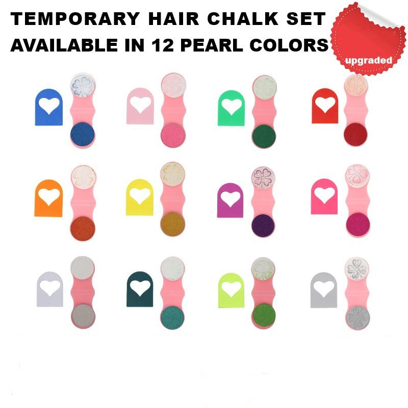 Kit de craies temporaires pour cheveux pour filles