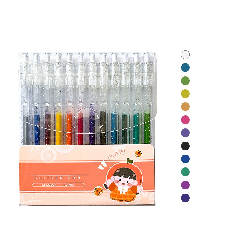 🎨 Coffret de Stylos Pailletés à Séchage Rapide pour Cartes, Agendas et Scrapbooks