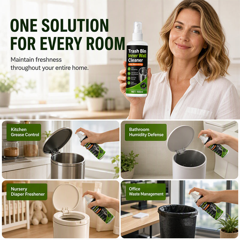 Spray nettoyant pour l'intérieur des poubelles