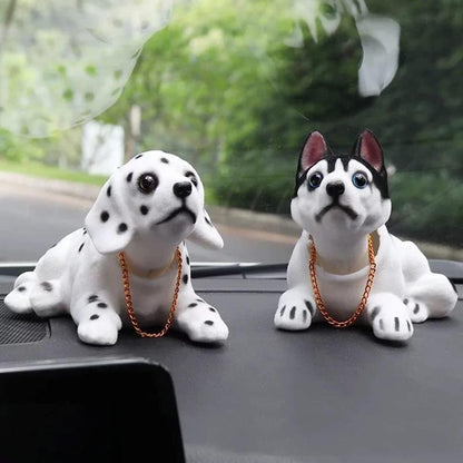 🐶 PROMO FLASH : 50% DE RÉDUCTION ! 🚗 Figurine Chien Hochet Décoration Tableau de Bord de Voiture – Mouvement Automatique – Peluche Floquage Premium – 7 Races Adorables au Choix – Cadeau Parfait pour Amoureux des Chiens 🎁