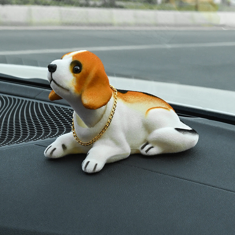 🐶 PROMO FLASH : 50% DE RÉDUCTION ! 🚗 Figurine Chien Hochet Décoration Tableau de Bord de Voiture – Mouvement Automatique – Peluche Floquage Premium – 7 Races Adorables au Choix – Cadeau Parfait pour Amoureux des Chiens 🎁