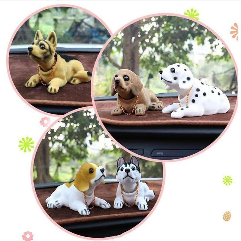 🐶 PROMO FLASH : 50% DE RÉDUCTION ! 🚗 Figurine Chien Hochet Décoration Tableau de Bord de Voiture – Mouvement Automatique – Peluche Floquage Premium – 7 Races Adorables au Choix – Cadeau Parfait pour Amoureux des Chiens 🎁