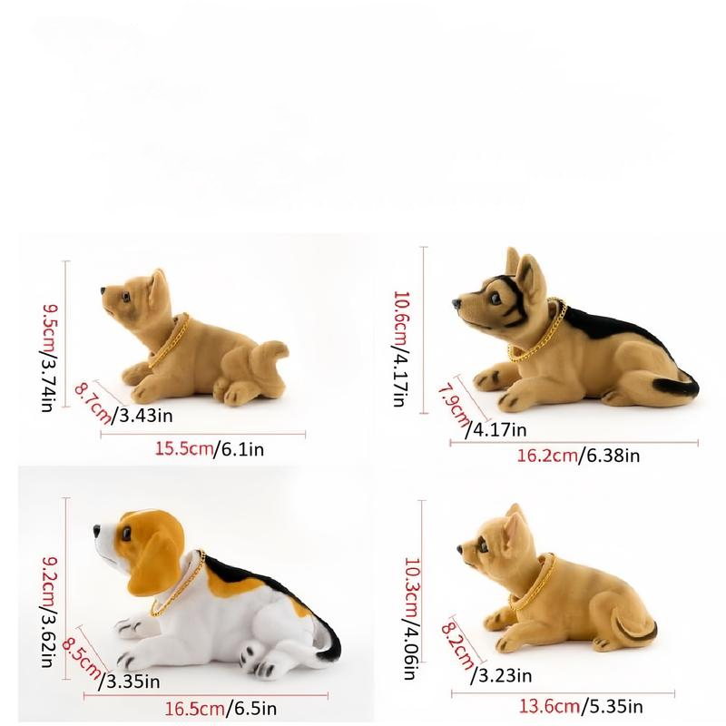 🐶 PROMO FLASH : 50% DE RÉDUCTION ! 🚗 Figurine Chien Hochet Décoration Tableau de Bord de Voiture – Mouvement Automatique – Peluche Floquage Premium – 7 Races Adorables au Choix – Cadeau Parfait pour Amoureux des Chiens 🎁