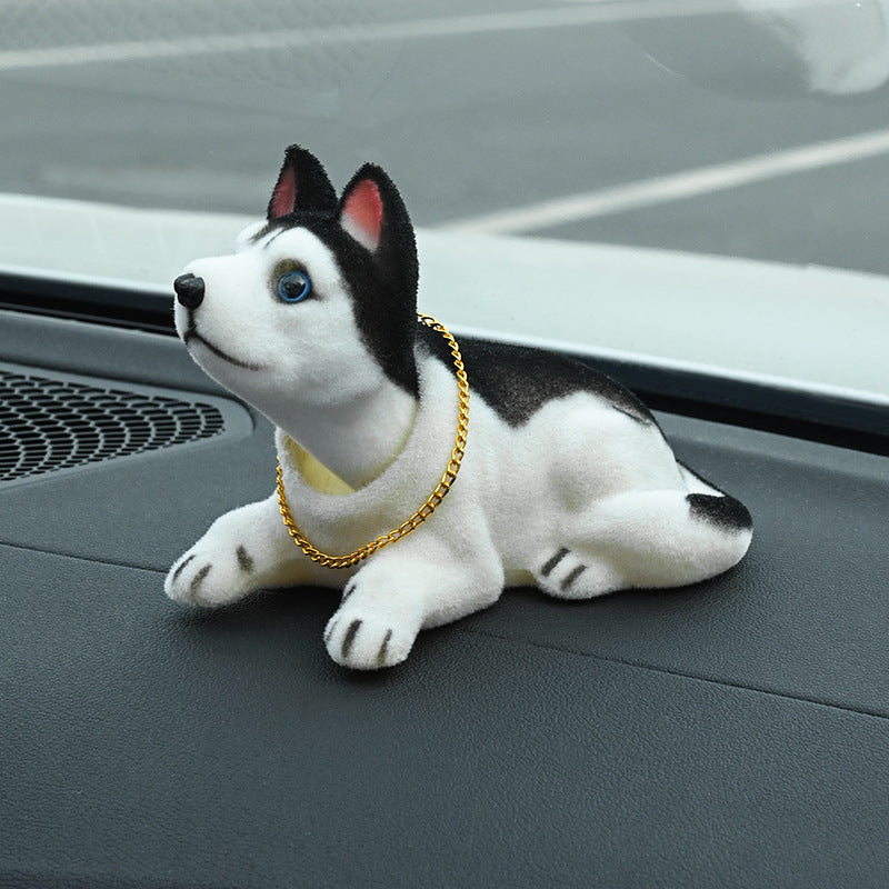 🐶 PROMO FLASH : 50% DE RÉDUCTION ! 🚗 Figurine Chien Hochet Décoration Tableau de Bord de Voiture – Mouvement Automatique – Peluche Floquage Premium – 7 Races Adorables au Choix – Cadeau Parfait pour Amoureux des Chiens 🎁