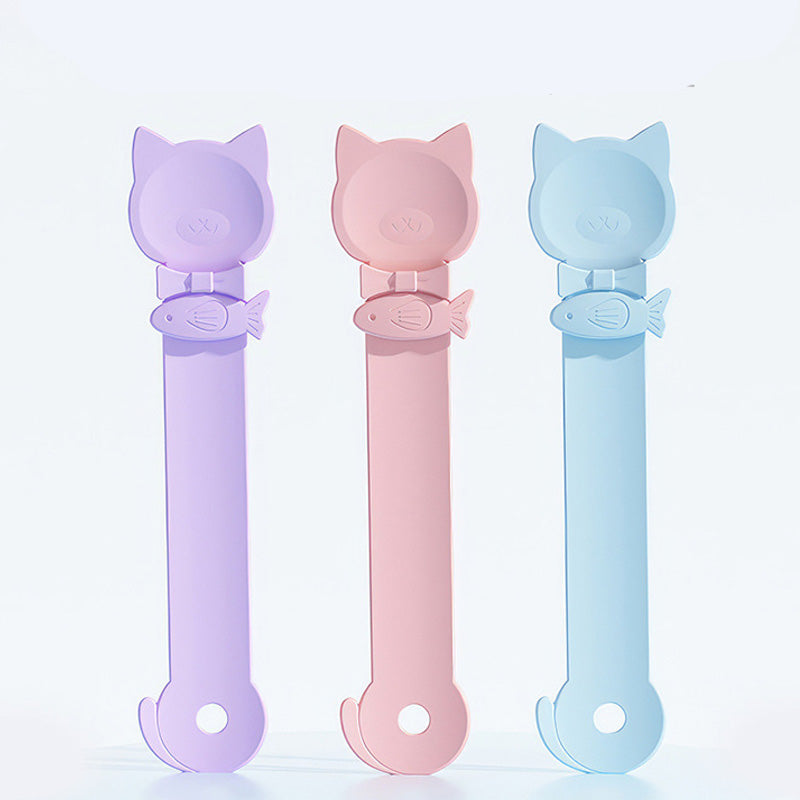 🥳BONNES AFFAIRES🥳💞50K+ VENDUS ! Cuillère d’alimentation pour chat ! Sans BPA, compression d’une seule main et cuillère large. Nourrissage propre – procurez‑vous la vôtre ! ✅