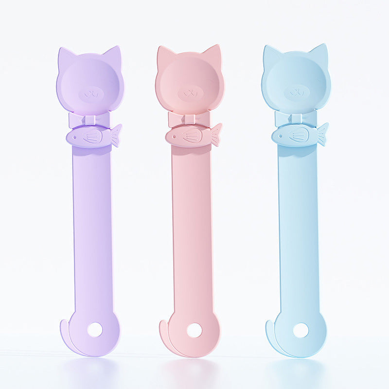 🥳BONNES AFFAIRES🥳💞50K+ VENDUS ! Cuillère d’alimentation pour chat ! Sans BPA, compression d’une seule main et cuillère large. Nourrissage propre – procurez‑vous la vôtre ! ✅