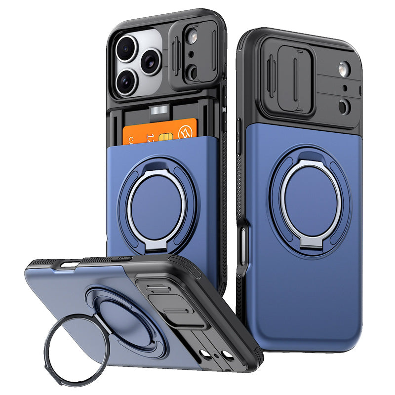 Étui de protection antichoc pour téléphone avec porte-carte
