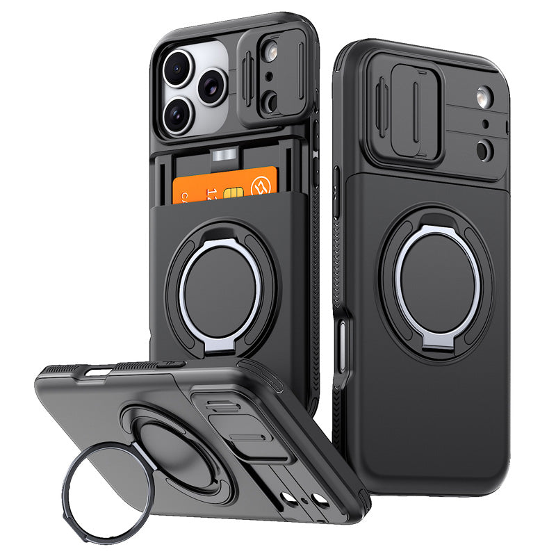 Étui de protection antichoc pour téléphone avec porte-carte