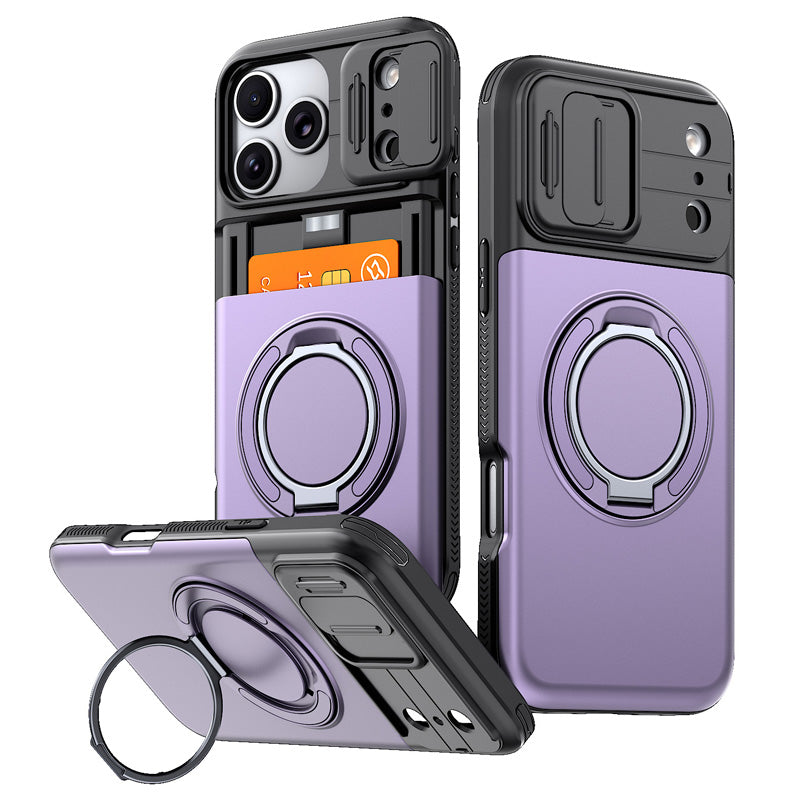 Étui de protection antichoc pour téléphone avec porte-carte