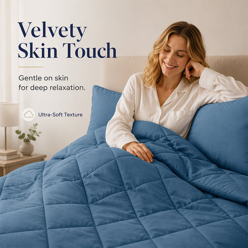 🛏️🧵 Parure de couette matelassée 3 pièces – Microfibre brossée, respirante et adaptée à toute saison