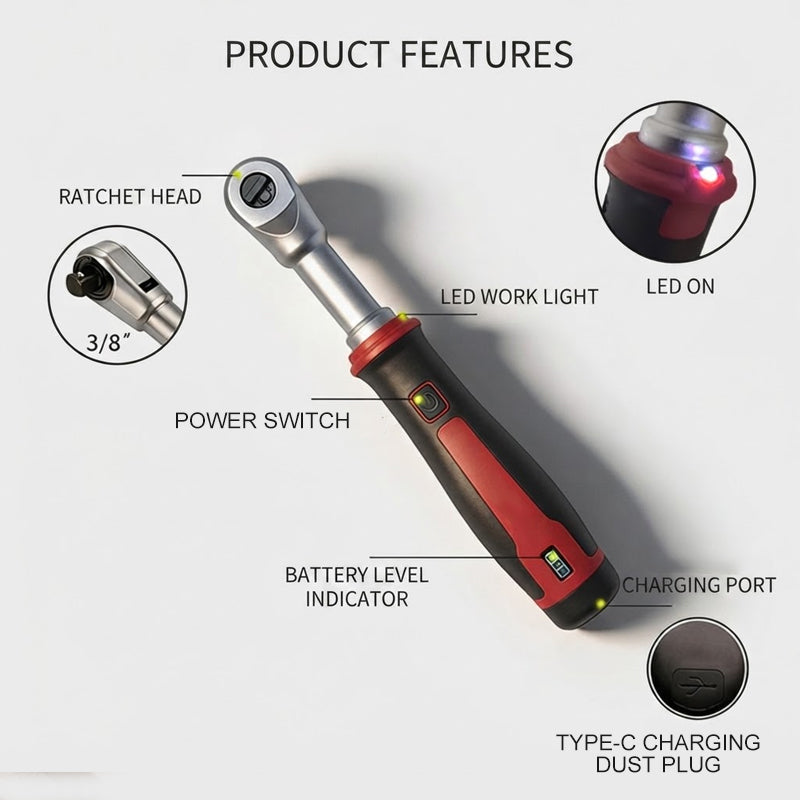 🔧 50% DE RÉDUCTION! ⚡ Clé à cliquet électrique – 3,6V, sans fil & rechargeable – Idéale pour auto 🛠️