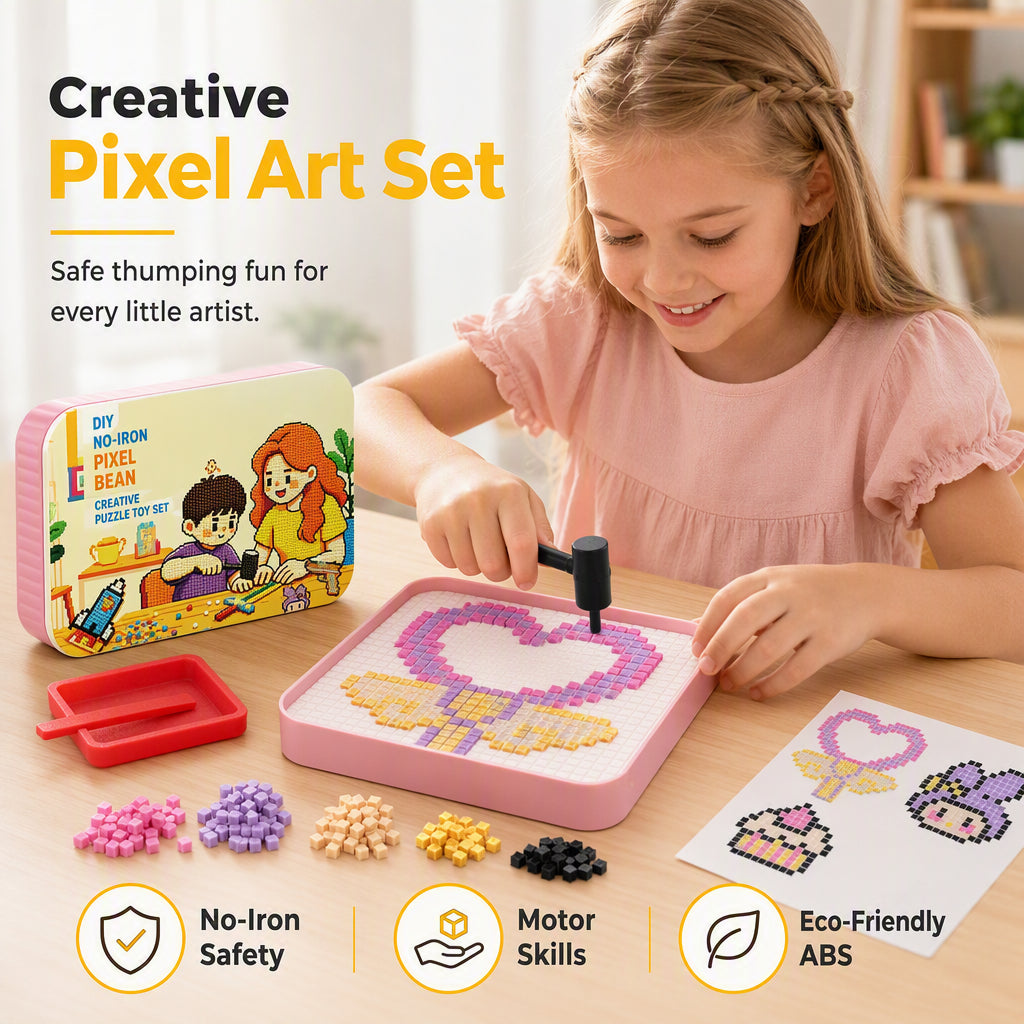 Kit de perles pixel à faire soi-même sans fer