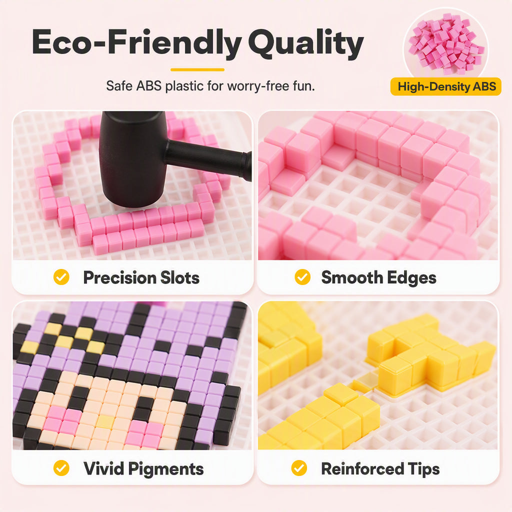 Kit de perles pixel à faire soi-même sans fer