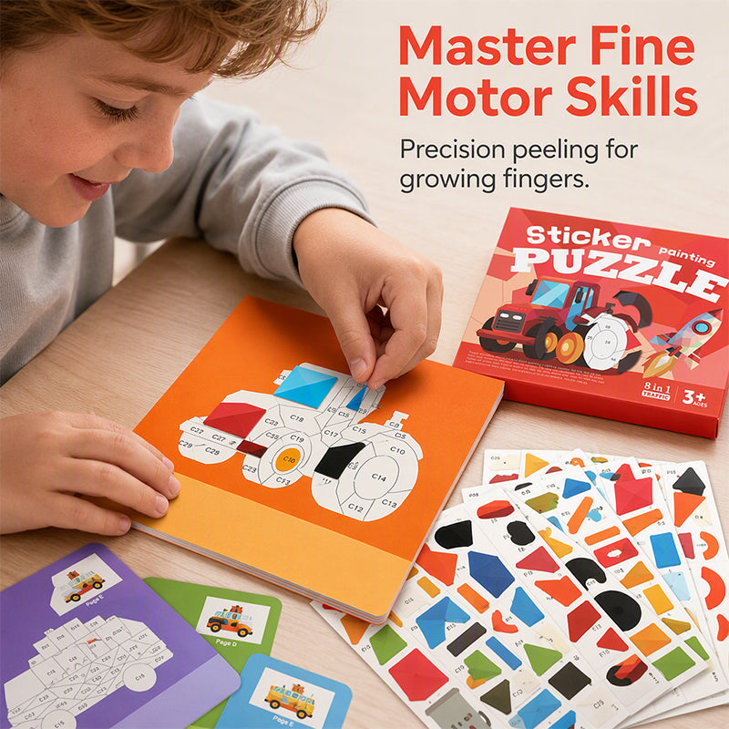 🎨 50% DE RÉDUCTION! 📘 Livre autocollants géométriques – Créatif, éducatif & amusant pour enfants ✨
