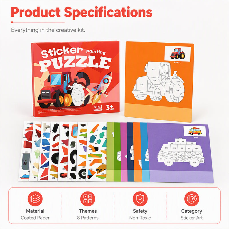 🎨 50% DE RÉDUCTION! 📘 Livre autocollants géométriques – Créatif, éducatif & amusant pour enfants ✨