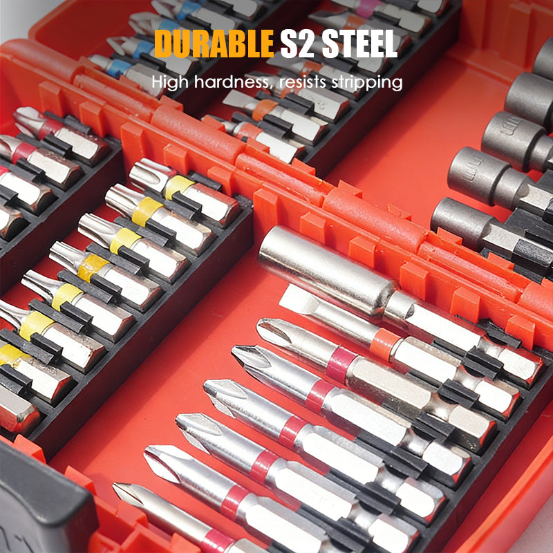 🏆 50 % DE RÉDUCTION EN CE MOMENT !🔧Jeu 83 Embouts S2 🎉Boîte de Rangement, Haute Dureté, Multi-usages Bricolage🛠️