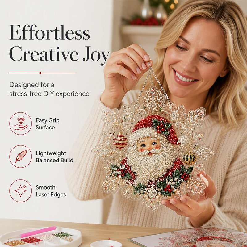 🎅 Cadeau de Noël Anticipé – 50% de Réduction ! 🎄 Kit Art Diamant de Noël à Suspendre 🎨