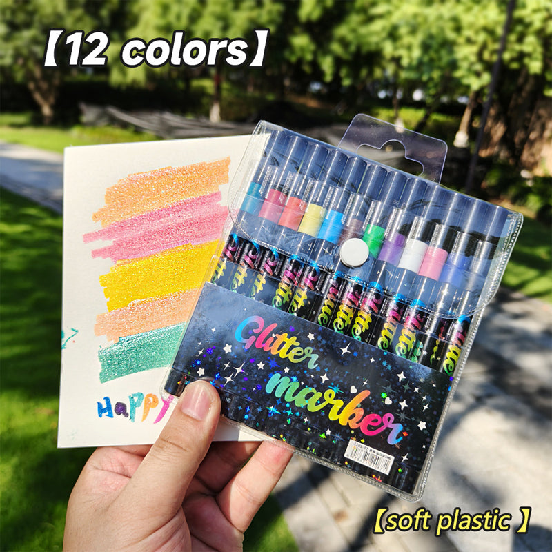 Ensemble de stylos à paillettes pour loisirs créatifs et dessin