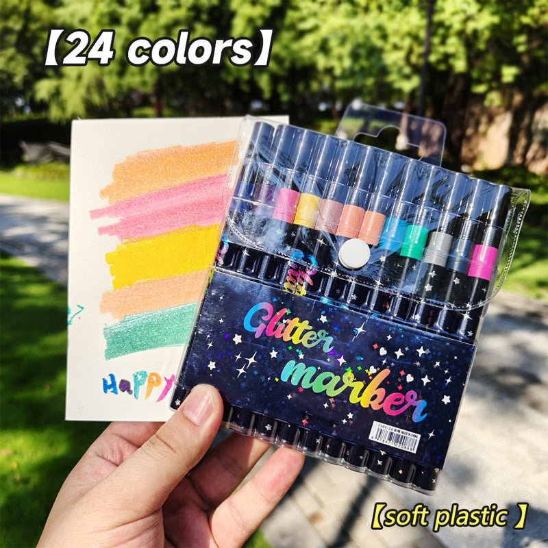 Ensemble de stylos à paillettes pour loisirs créatifs et dessin