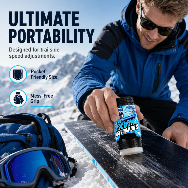 ❄️ Bâton de fartage rapide à frotter pour snowboard ⛷️ Application facile, glisse optimale ⚡‑50% DE RÉDUCTION ! Pour vos sorties sur neige ✨