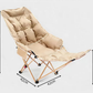 🔥 50% DE RÉDUCTION ! 🪑 Fauteuil inclinable pliable à 4 positions + repose-jambes