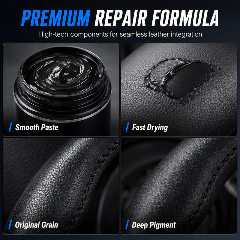 Crème réparatrice pour cuir de volant de voiture