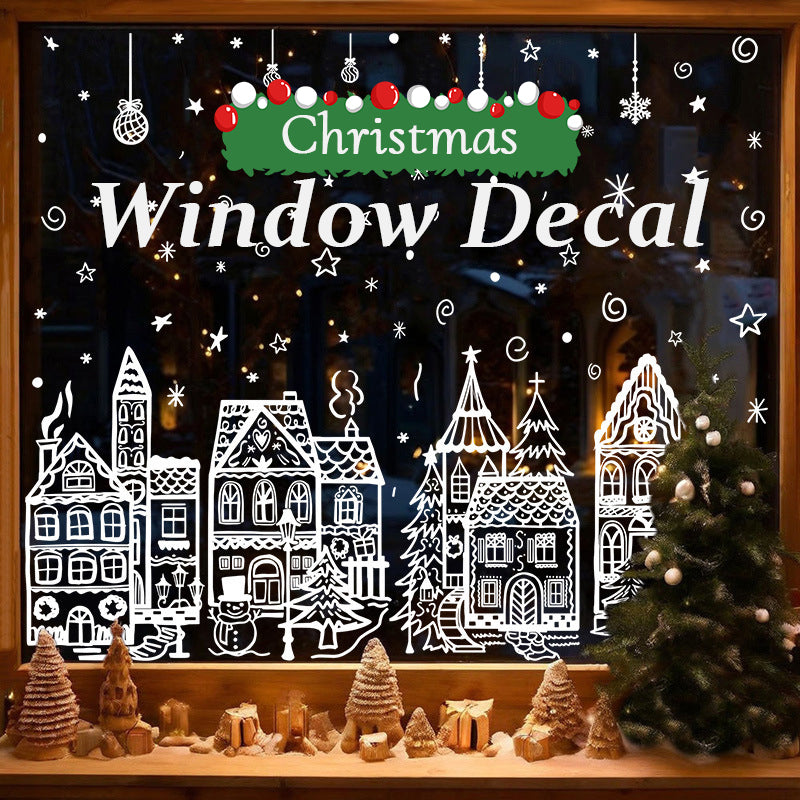 🎄 50% DE RÉDUCTION! ✨ Autocollants village de Noël – Décoratifs, festifs & faciles à poser ✨