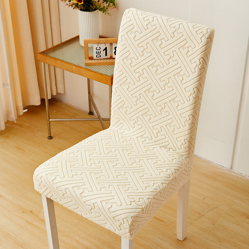🪑50% OFF NOW! Thick Stretch Dining Chair Cover‑ Embossed Jacquard Elastic Chair Slipcover, Washable Furniture Protector for Dining Room Kitchen Chairs