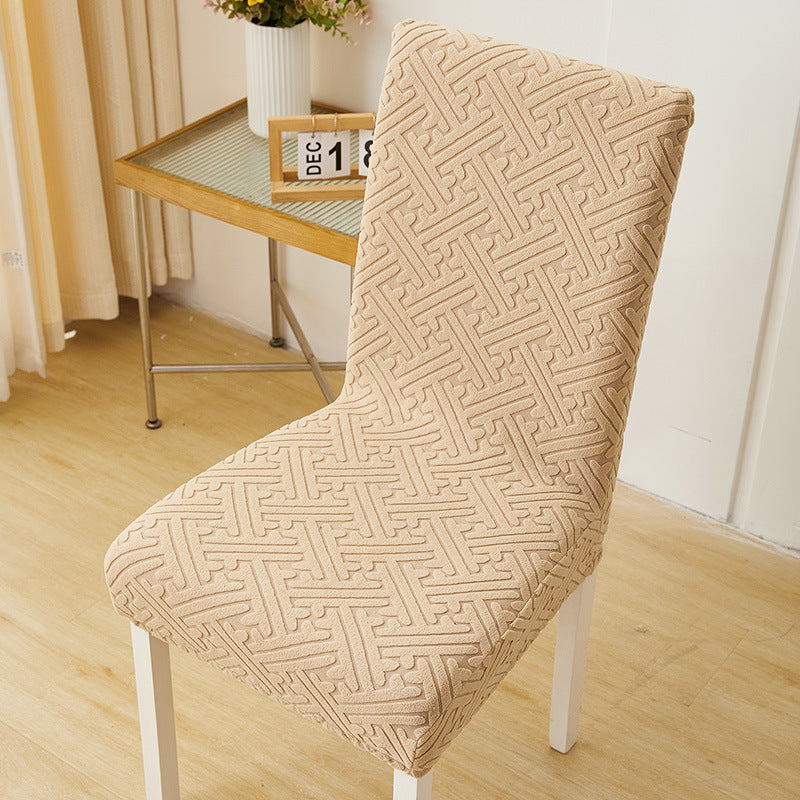 🪑50% OFF NOW! Thick Stretch Dining Chair Cover‑ Embossed Jacquard Elastic Chair Slipcover, Washable Furniture Protector for Dining Room Kitchen Chairs