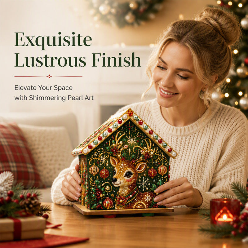 🔥 50% DE RÉDUCTION ! ✨Kit de peinture de Noël « Pearl Art » en 3D à réaliser soi-même