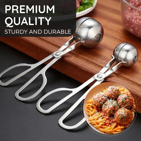 🥩 PROMO FLASH : 50% DE RÉDUCTION ! Pince à Boulettes de Viande en Acier Inoxydable 304 – Antiadhésive & Design Ergonomique for Boulettes Parfaites en Une Pression ✨